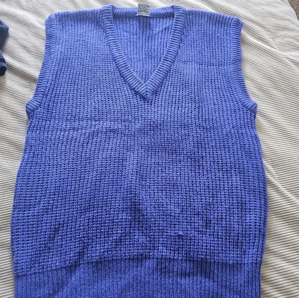 Vintage 1980'S Knit Vest Size Large